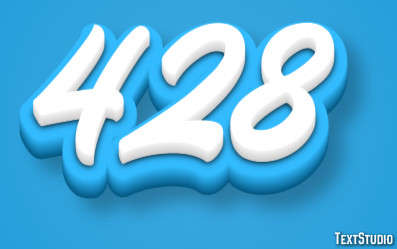 428 Text Effect