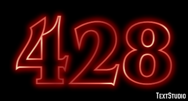 428 Text effect