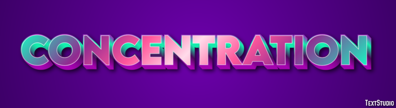 Concentration Text Effect