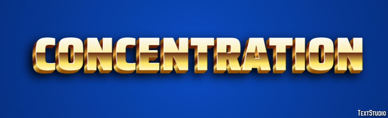 Concentration Text Effect