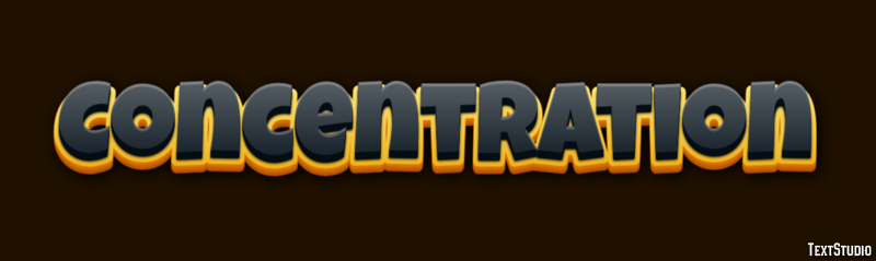 Concentration Text Effect