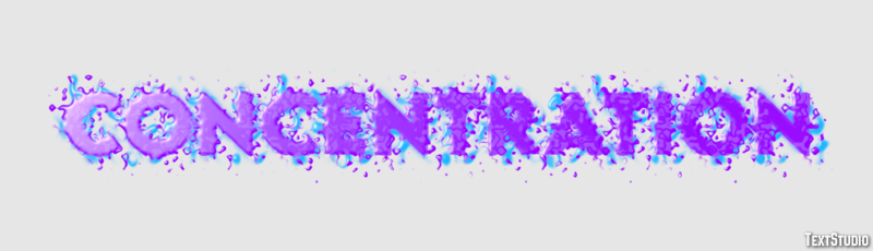 Concentration Text Effect