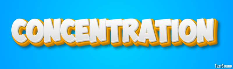 Concentration Text Effect
