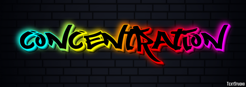 Concentration Text Effect