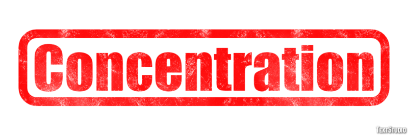 Concentration テキスト効果