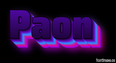 Paon Effetto testo