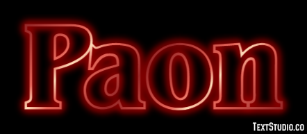 Paon Effetto testo