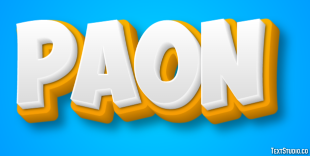 Paon Texteffekt
