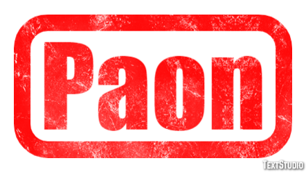 Paon Texteffekt