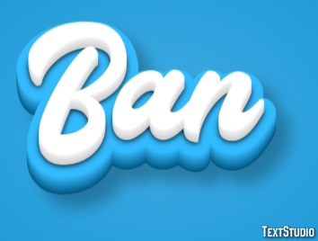 Ban Text Effect