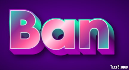 Ban Text Effect