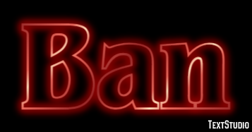 Ban Text Effect