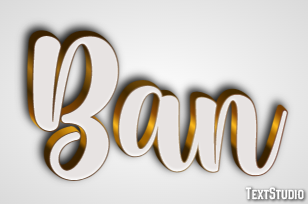 Ban Text Effect