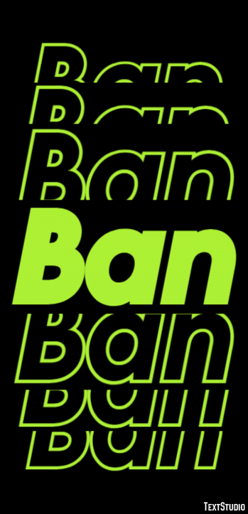 Ban Text Effect