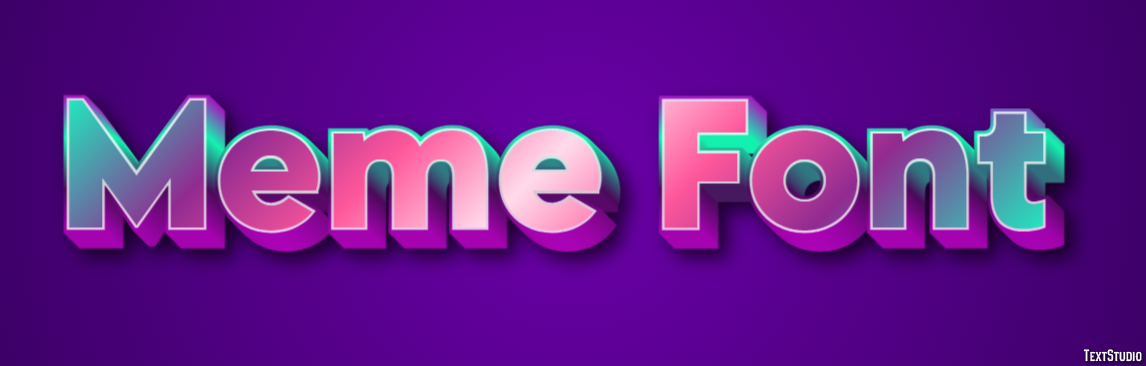 Meme Font Text Effect