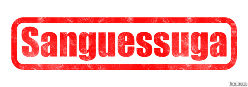 Sanguessuga Texteffekt