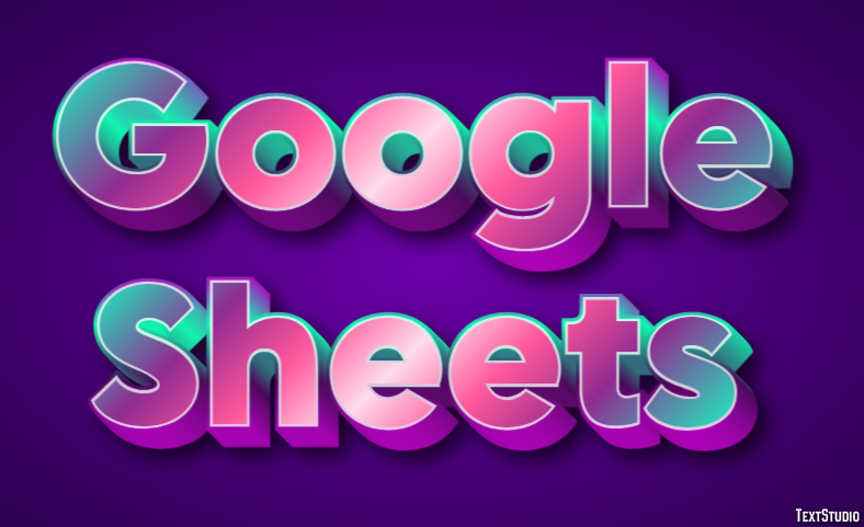 Google Sheets Efecto de Texto