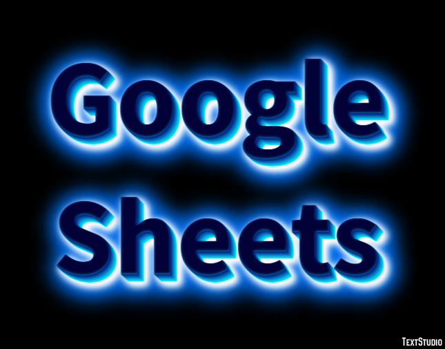 Google Sheets Efecto de Texto