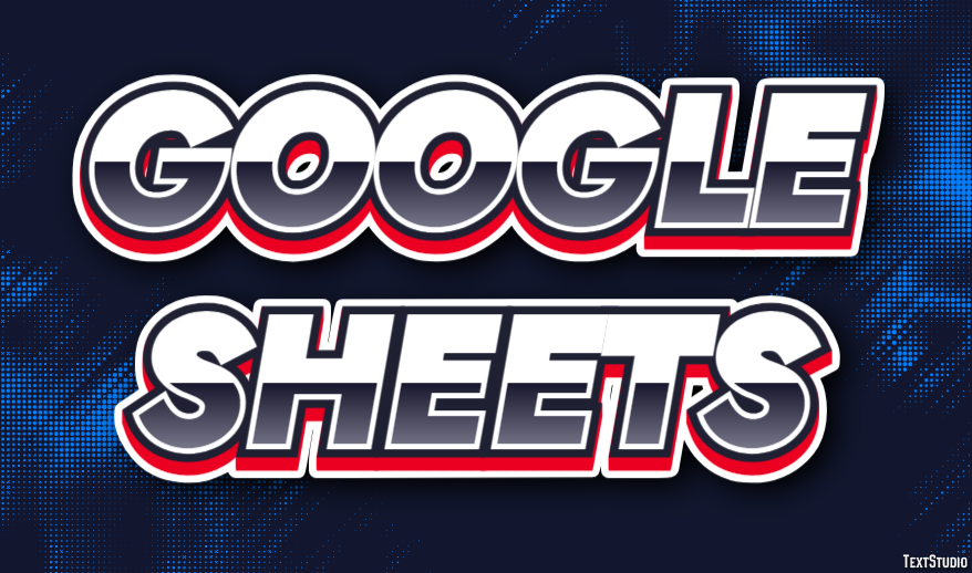 Google Sheets Efecto de Texto