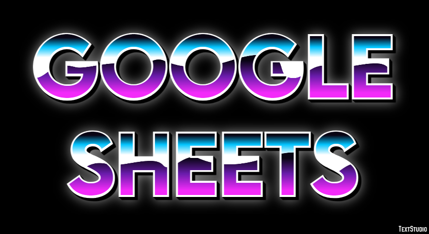 Google Sheets Efecto de Texto