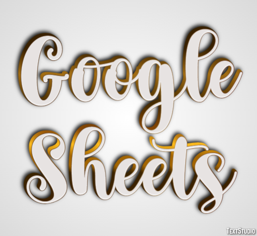 Google Sheets Efekt tekstowy