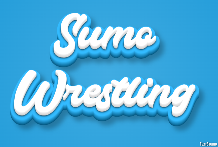Sumo Wrestling Texteffekt