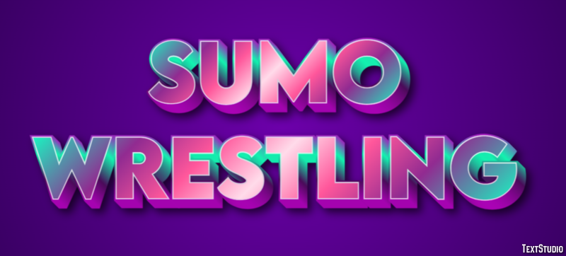 Sumo Wrestling Texteffekt