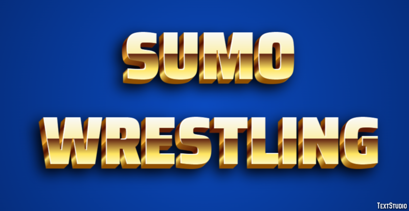 Sumo Wrestling Texteffekt