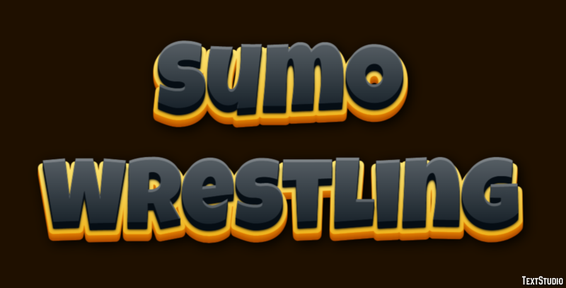 Sumo Wrestling Texteffekt