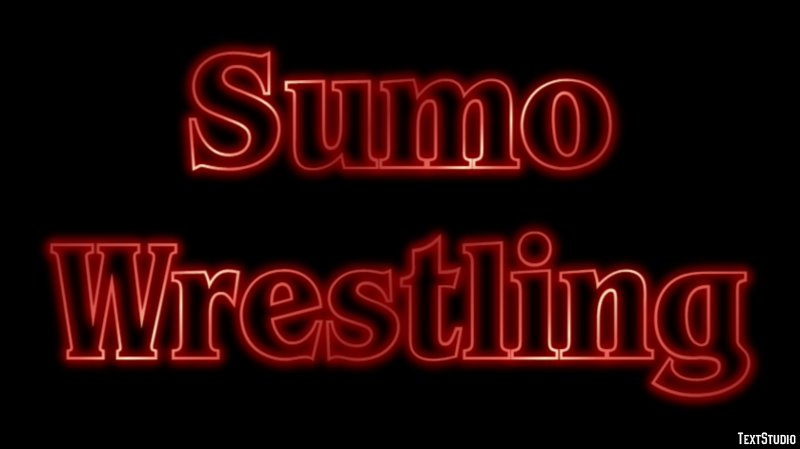 Sumo Wrestling Texteffekt