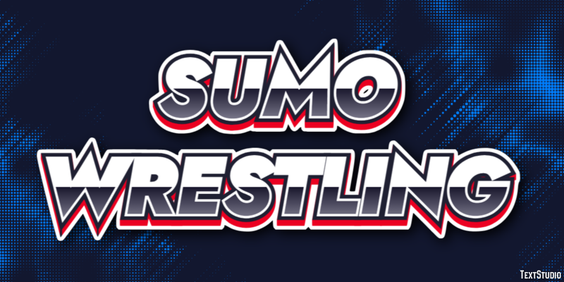 Sumo Wrestling Texteffekt