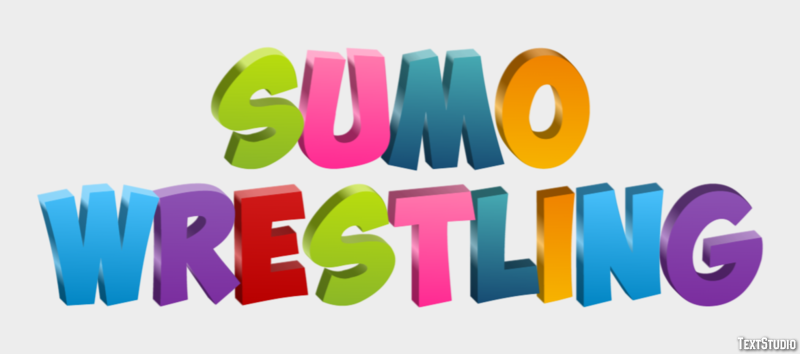 Sumo Wrestling Texteffekt