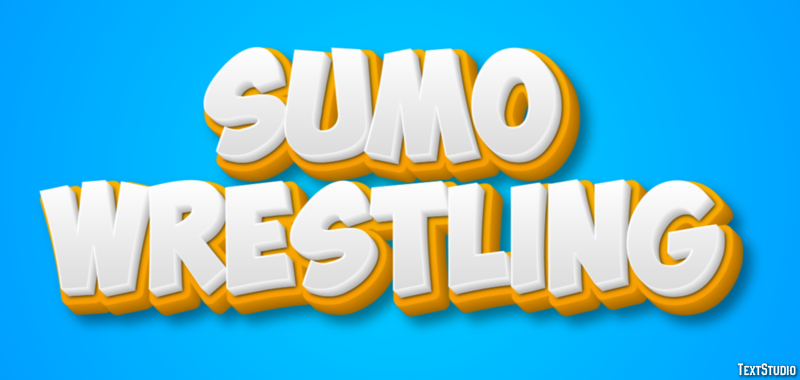 Sumo Wrestling Texteffekt