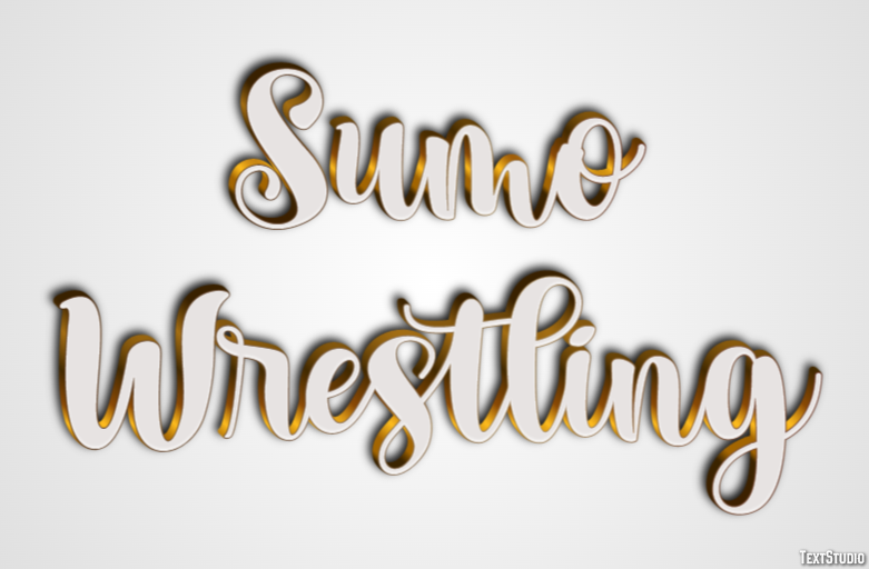 Sumo Wrestling Texteffekt