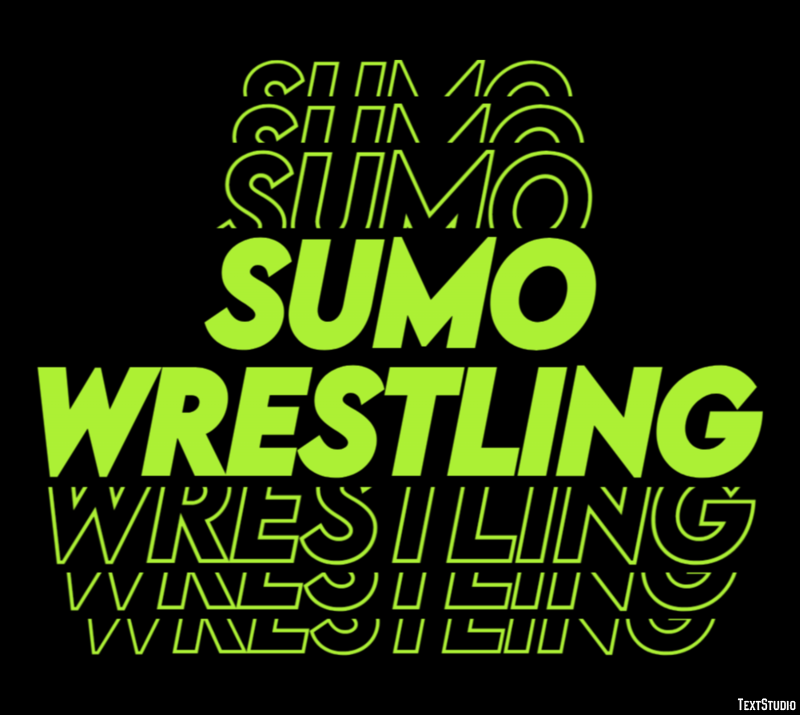 Sumo Wrestling Texteffekt