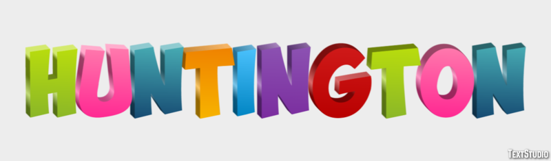 Huntington Efeito de texto