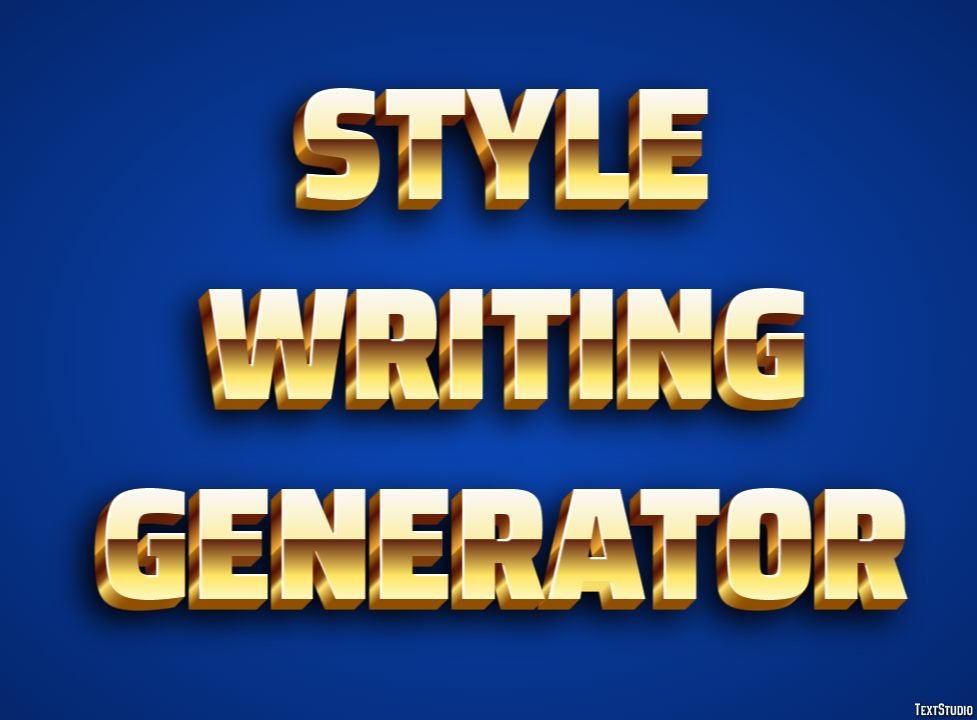 Style Writing Generator テキスト効果