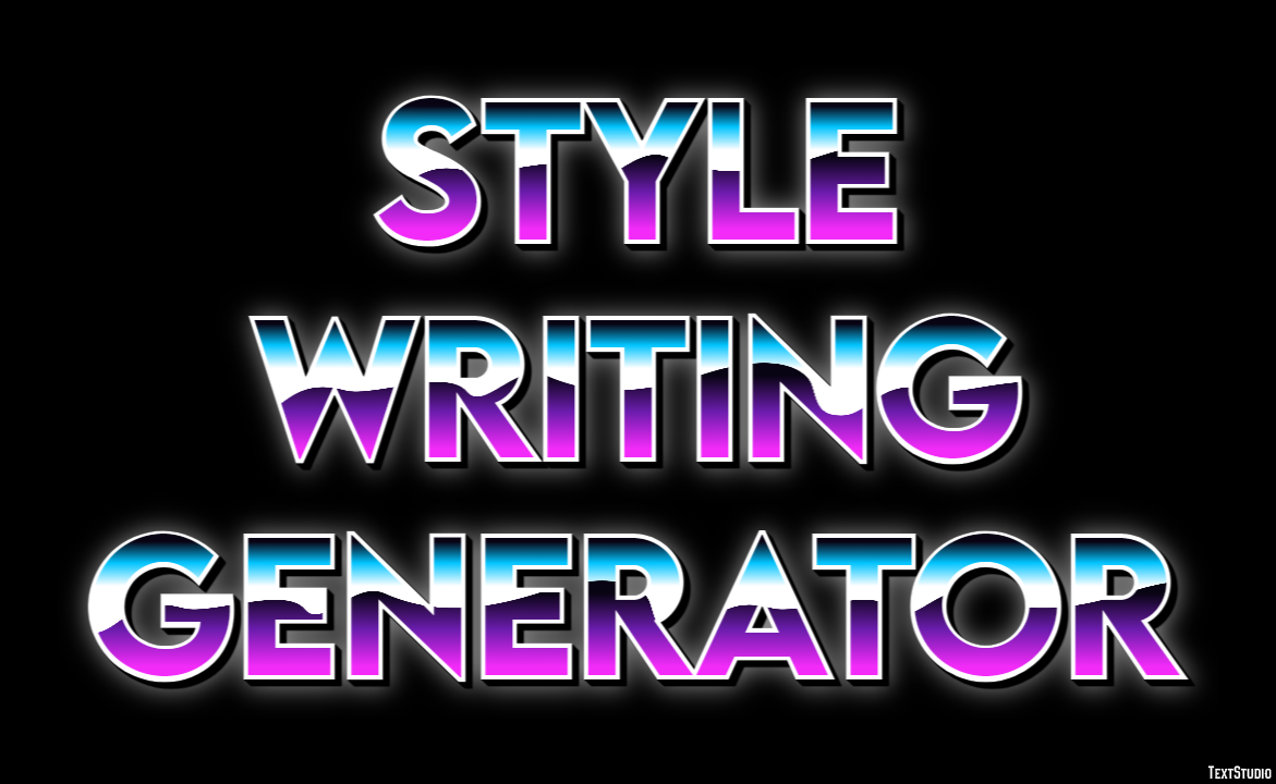 Style Writing Generator Metin Efekti