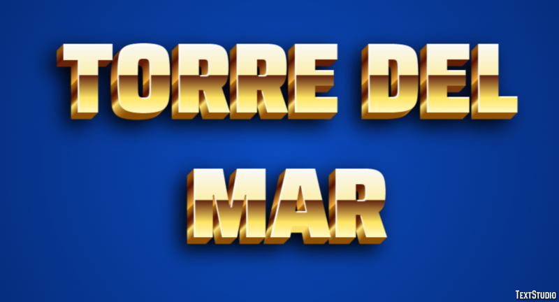 Torre del Mar Efekt tekstowy