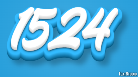 1524 Text Effect
