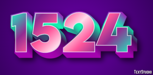 1524 Text Effect