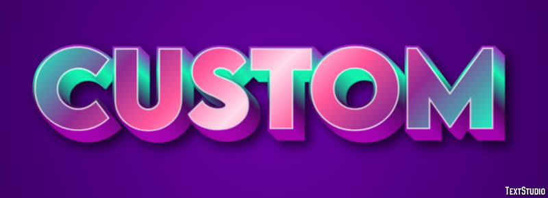 Custom Efecto de Texto