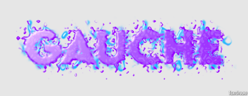 Gauche テキスト効果
