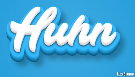 Huhn Texteffekt