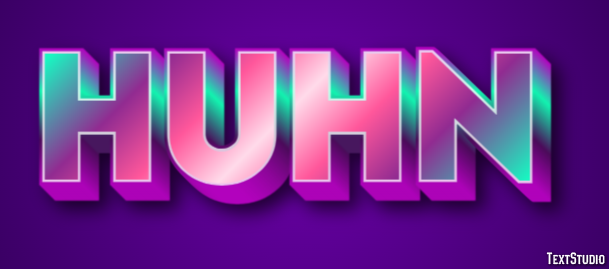 Huhn Texteffekt