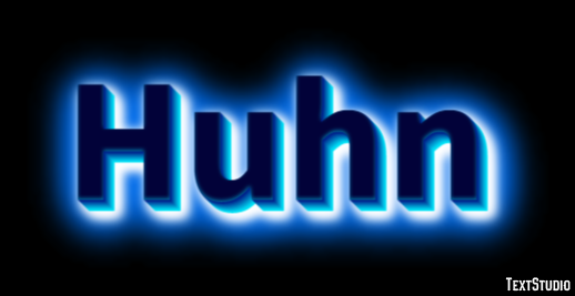 Huhn Texteffekt