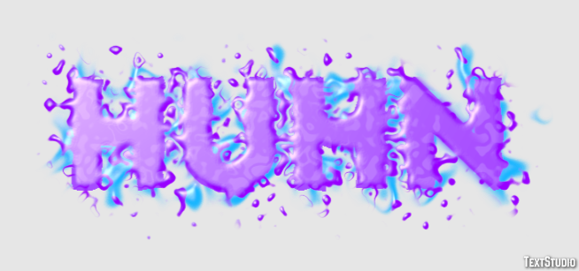 Huhn Texteffekt