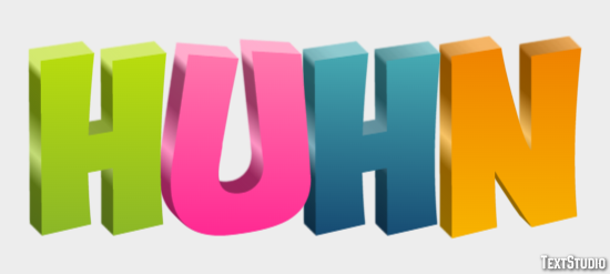 Huhn Texteffekt