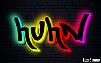 Huhn Texteffekt