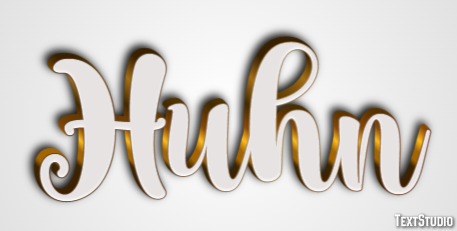 Huhn Texteffekt